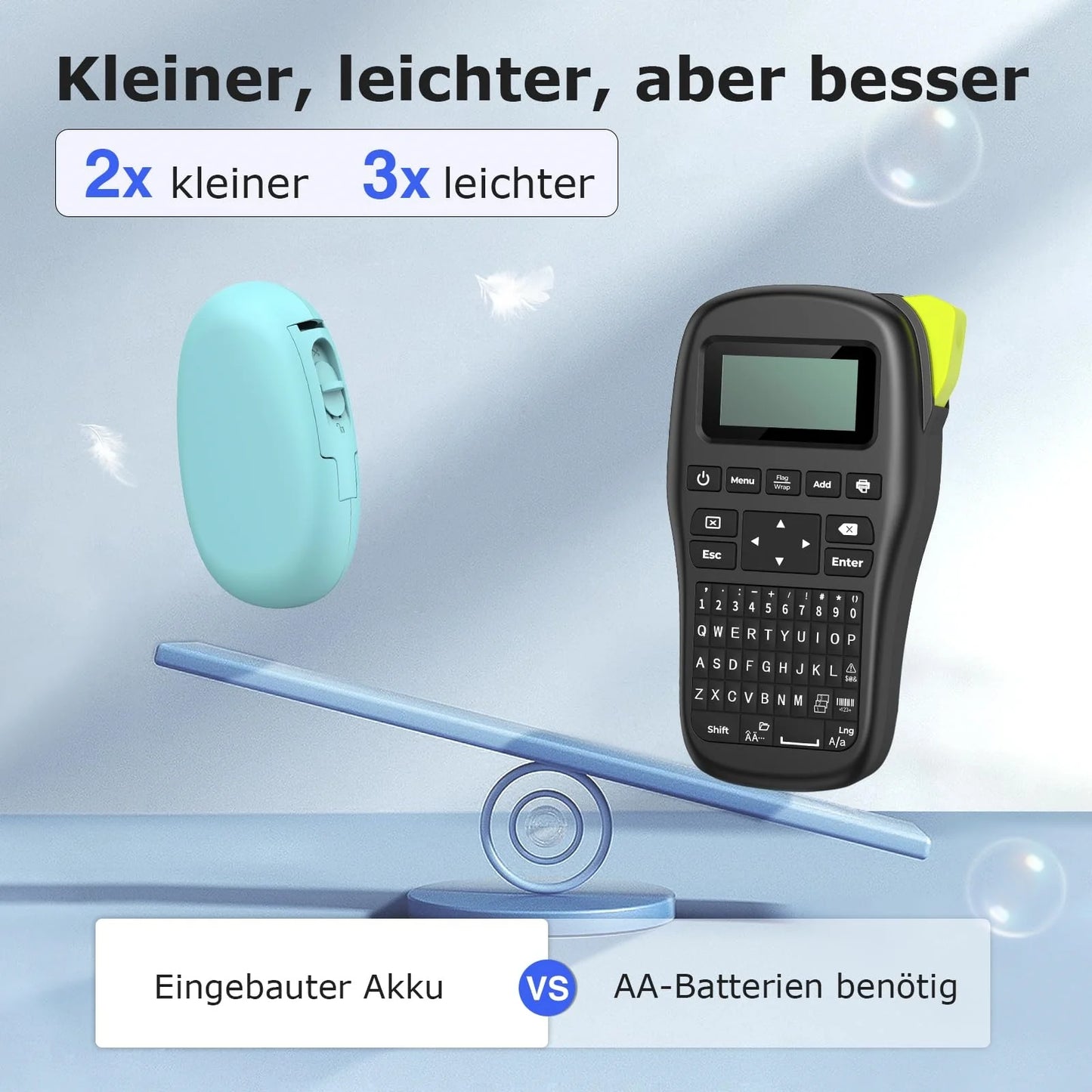 SUPVAN Etikettendrucker, Mini Bluetooth E10 Selbstklebendes Etikettiergerät - Tragbarer Labeldrucker Mini Label Printer mit iOS Android,Für Zuhause, Büro & Kleinunternehmen