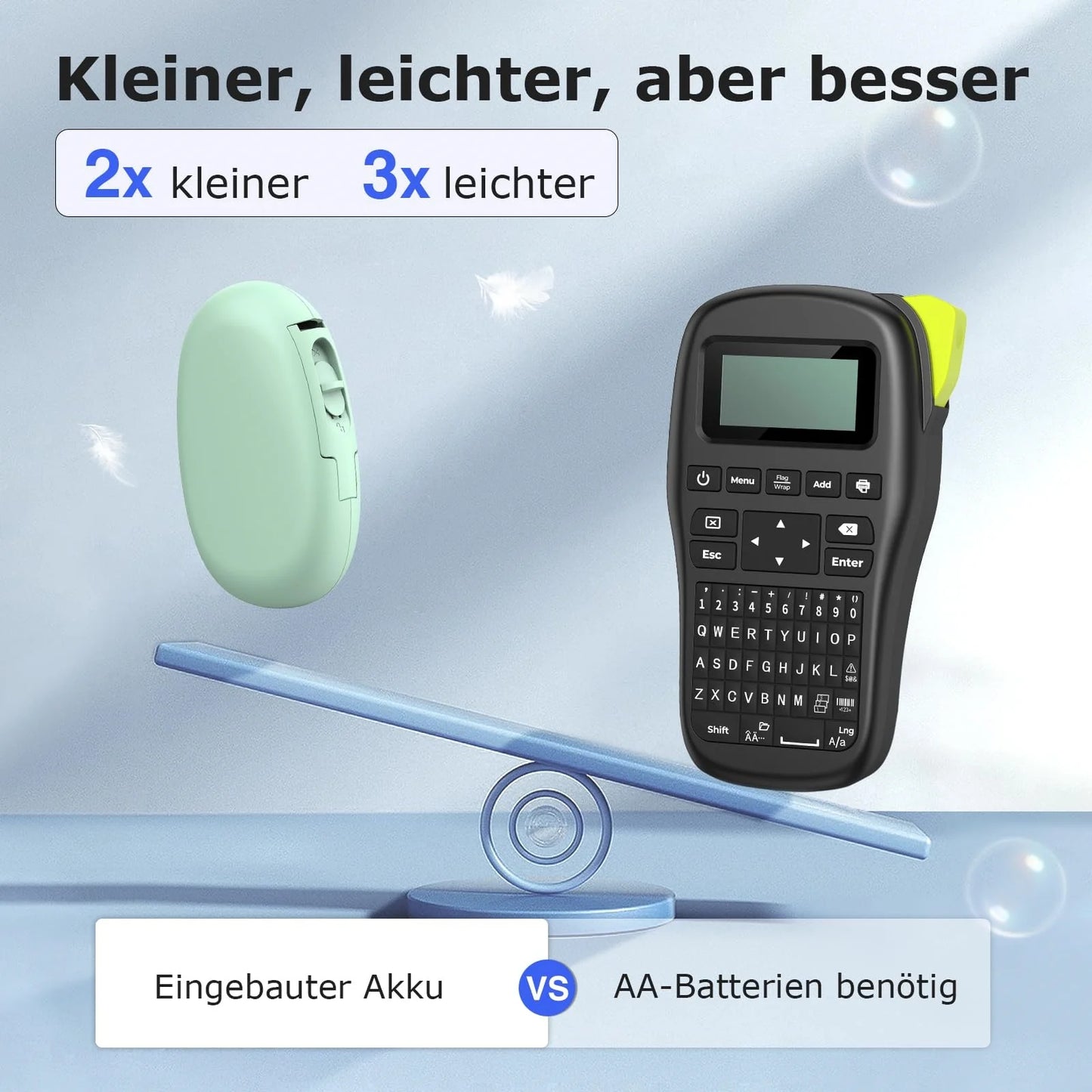SUPVAN E10 Etikettendrucker - Selbstklebend USB aufladbares Thermo-Beschriftungsgerät, Mini Bluetooth Etikettiergerät für Zuhause, Schule, Büro, Datum, Kompatibel with iOS & Android Phone