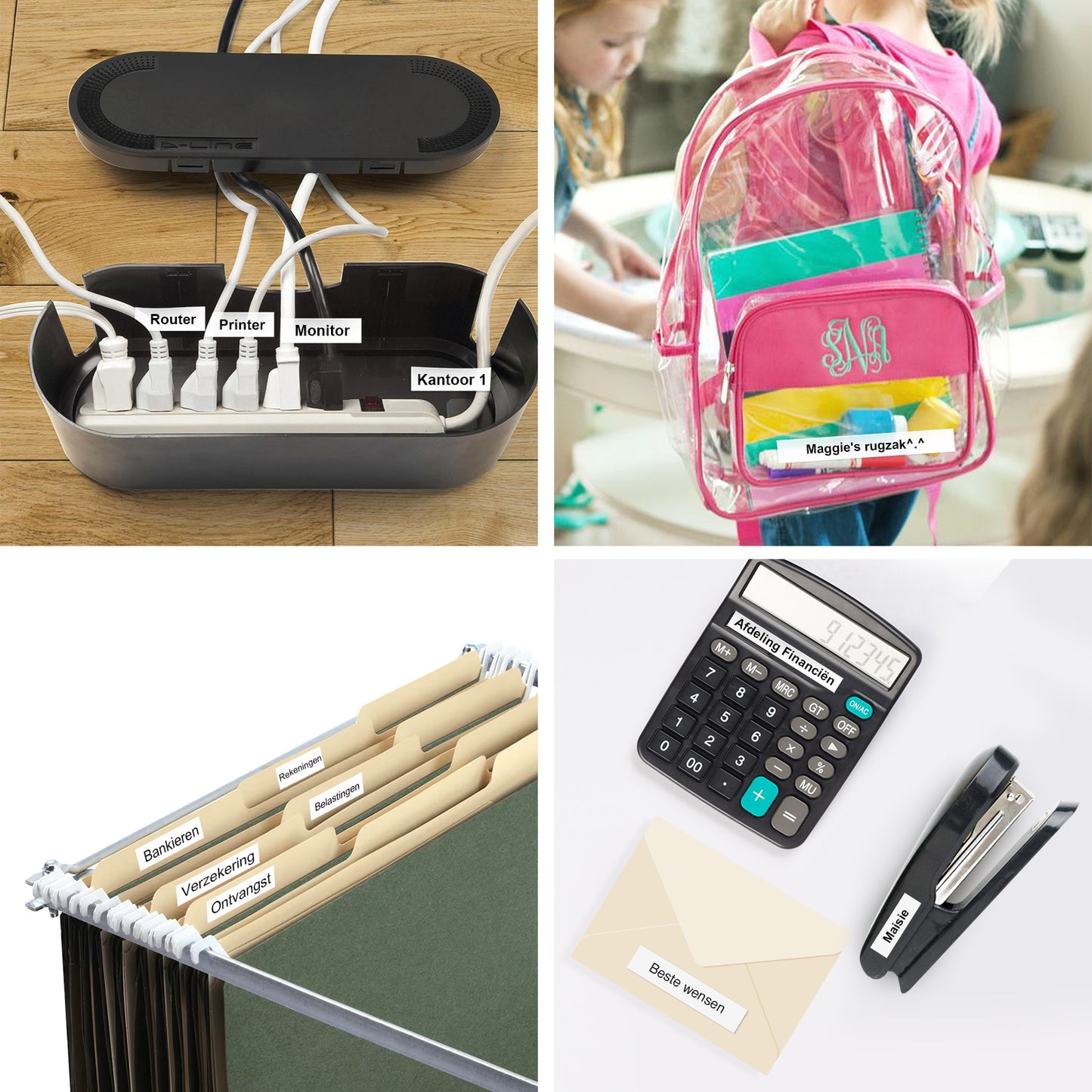 SUPVAN E10 Label Maker Sticker Portable Machine with 3 Roll Waterproof Labels - APP Bluetooth Connectivity - For Home Organization, Kitchen Storage, School & Office Supplies, Business