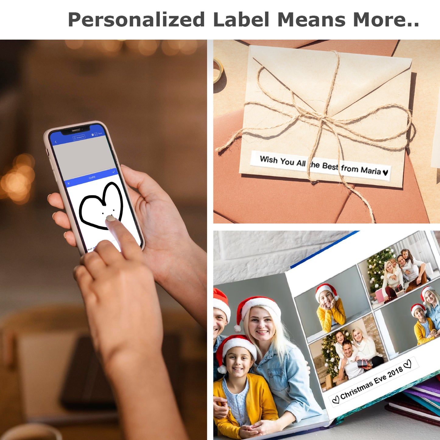 SUPVAN E10 Bluetooth Label Maker Machine with Tape, Continuous Waterproof Label, Versatile App with 35 Fonts and 1k+ Icons, Inkless Labeler for Home, Kitchen, School, Office Organization, Pink