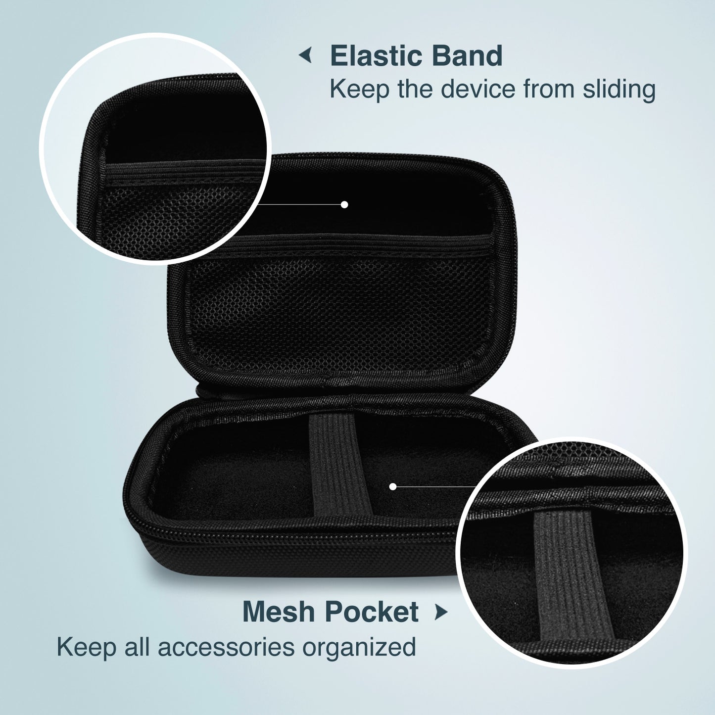 SUPVAN Nylon Hard Protective Travel Case for E10 Label Maker and Tapes