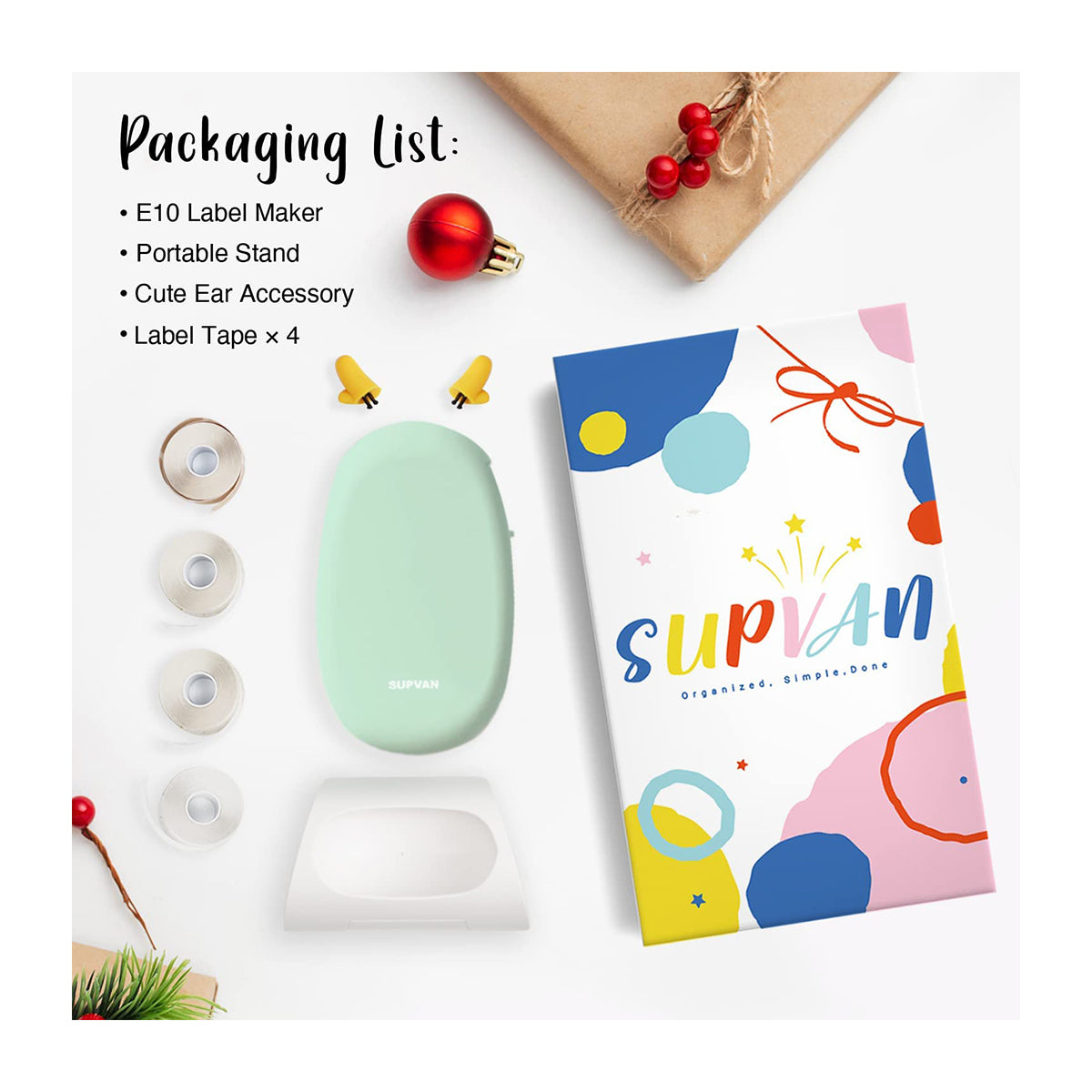 SUPVAN E10 Label Makers Gift Package