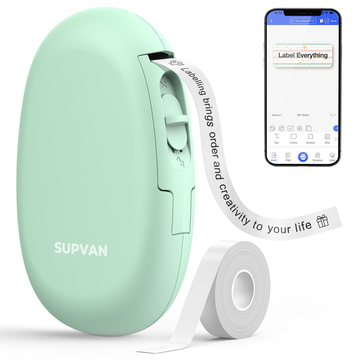 SUPVAN E10 Mini Bluetooth Label Printer