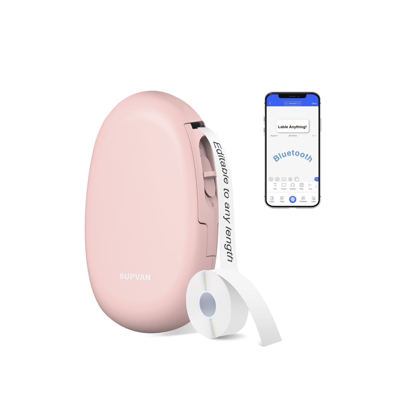 SUPVAN E10 Mini Bluetooth Label Printer