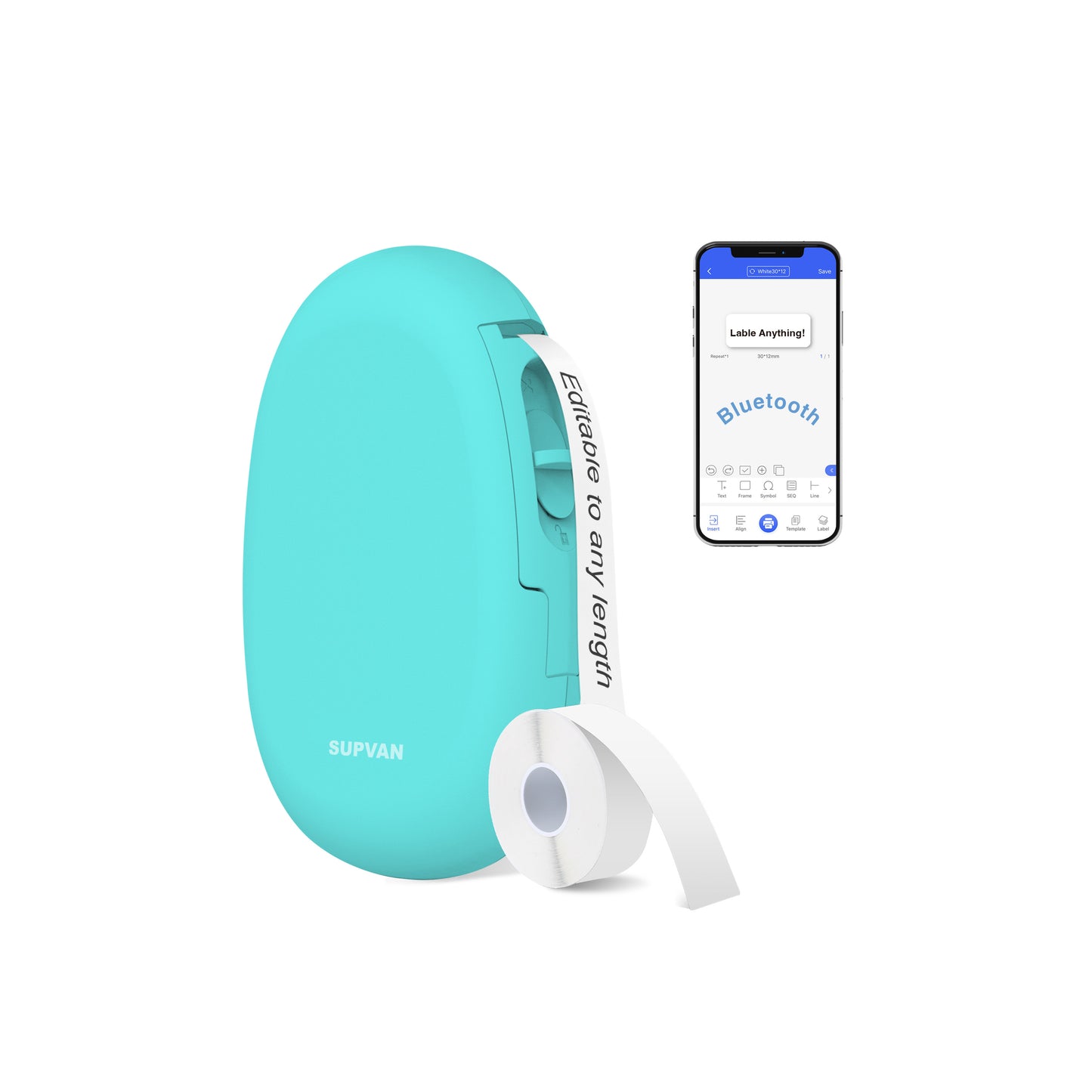 SUPVAN E10 Mini Bluetooth Label Printer