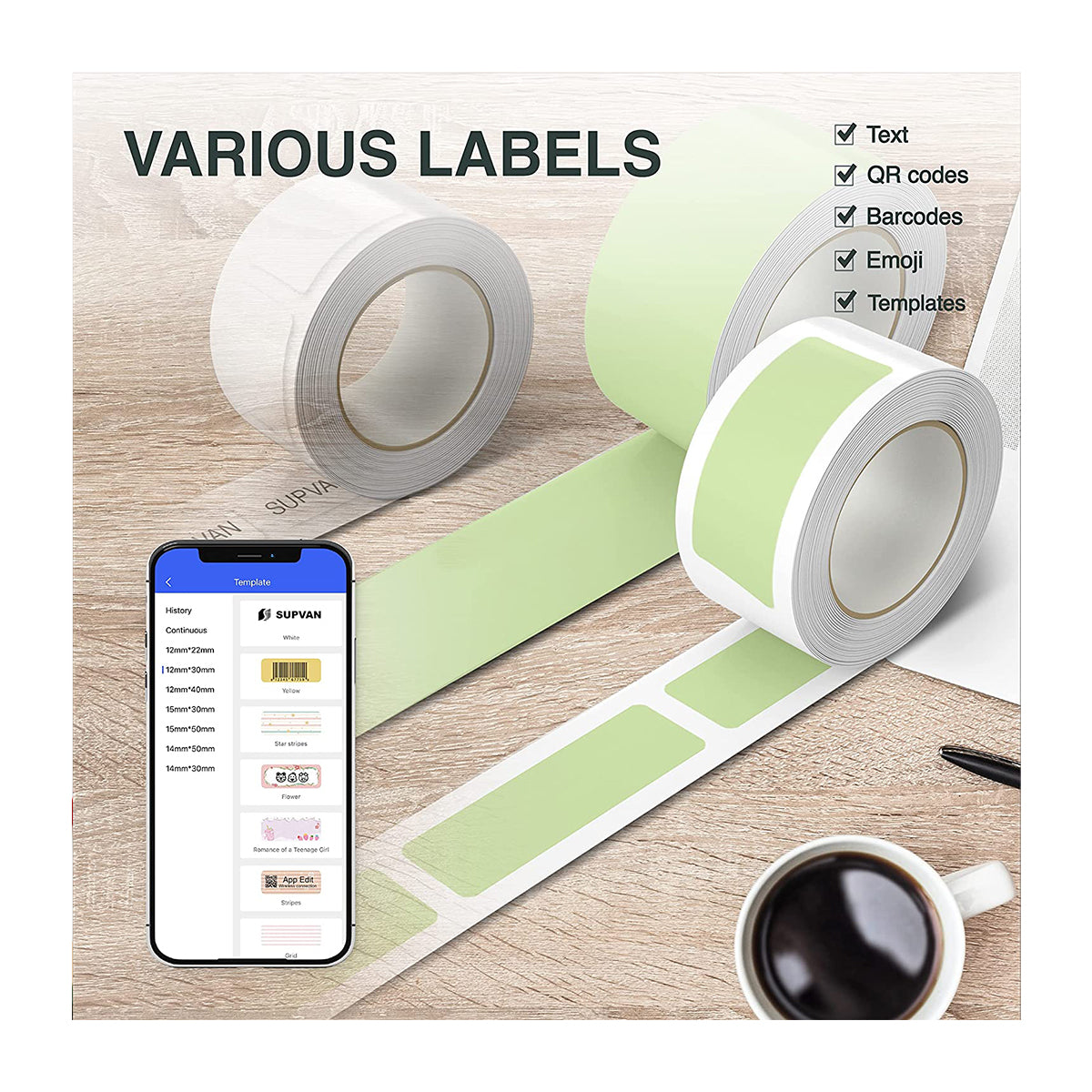 SUPVAN E10 Label Makers Gift Package