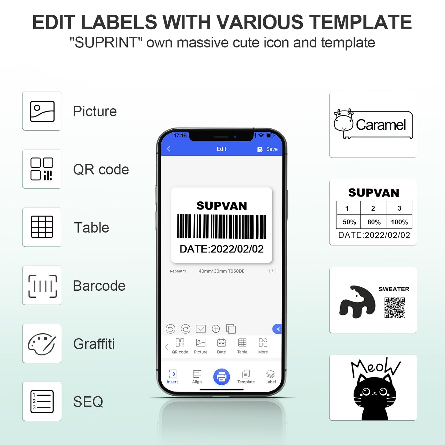 SUPVAN T50M Portable Label Maker