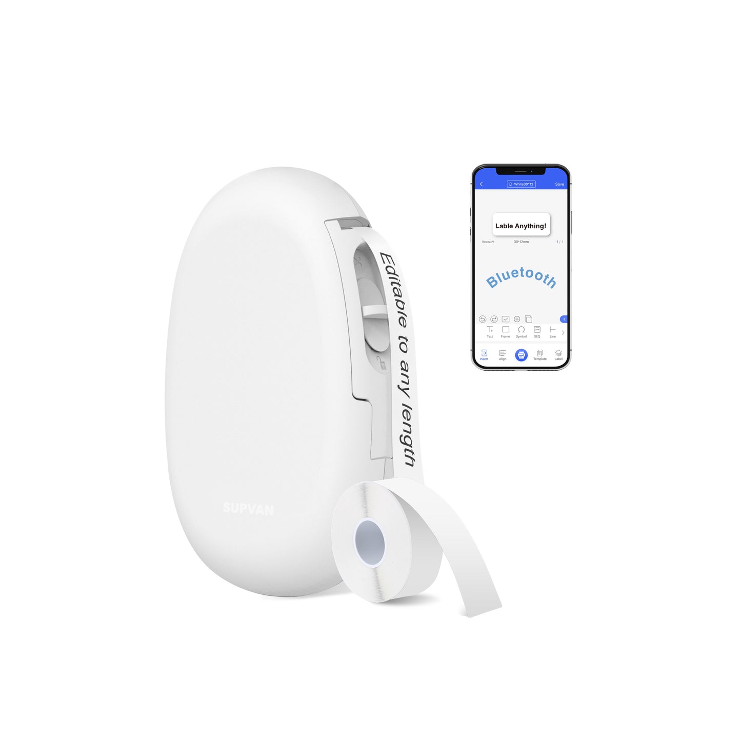 SUPVAN E10 Mini Bluetooth Label Printer