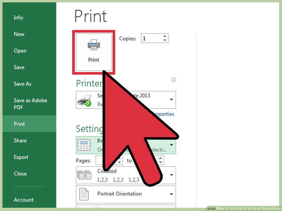 How to Print Using Excel